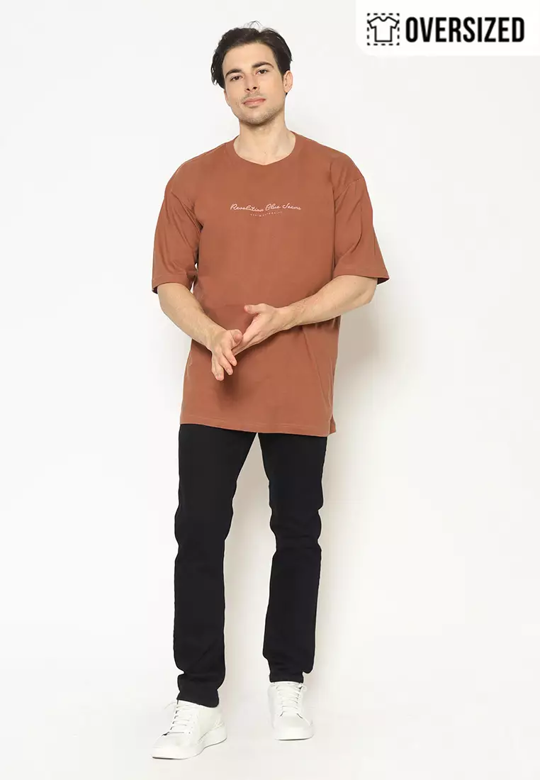 RBJ T-Shirt Cotton Oversized Pria 2079131691