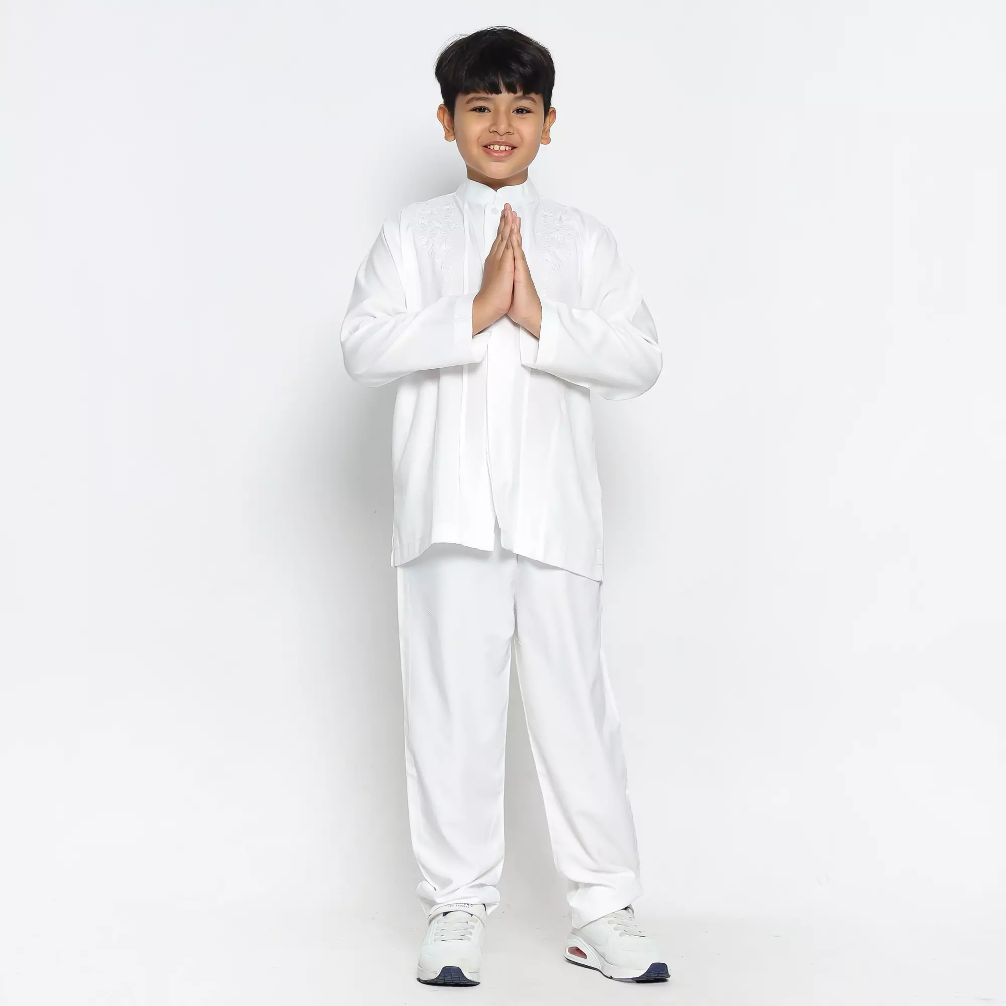 Baju Koko Anak KKA 41 White Lengan Panjang