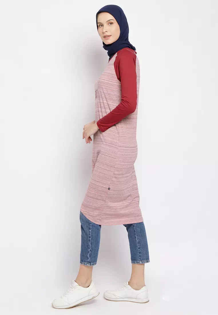 FLM Nebula Red T-Shirt Wanita