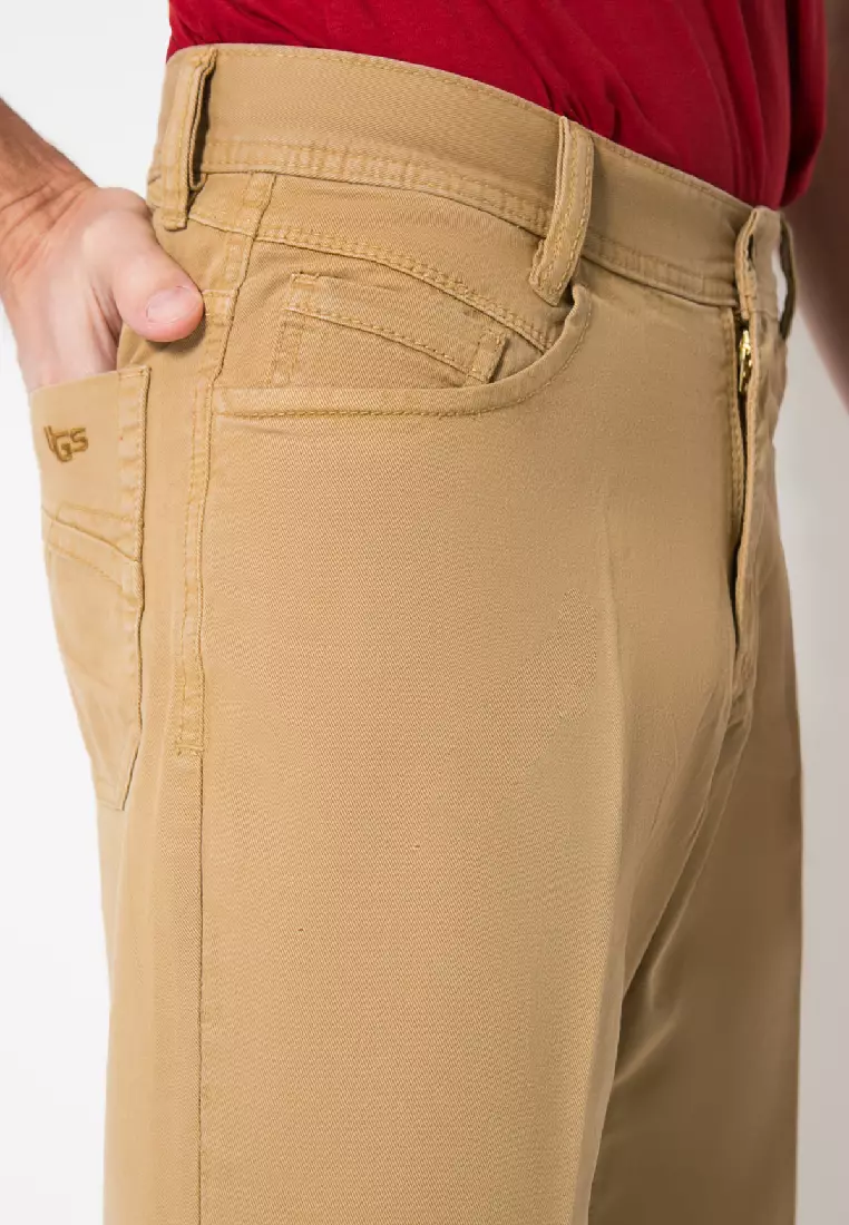 LGS - Celana Chinos Pendek Pria Warna Cream CSP.777P.002.917.C