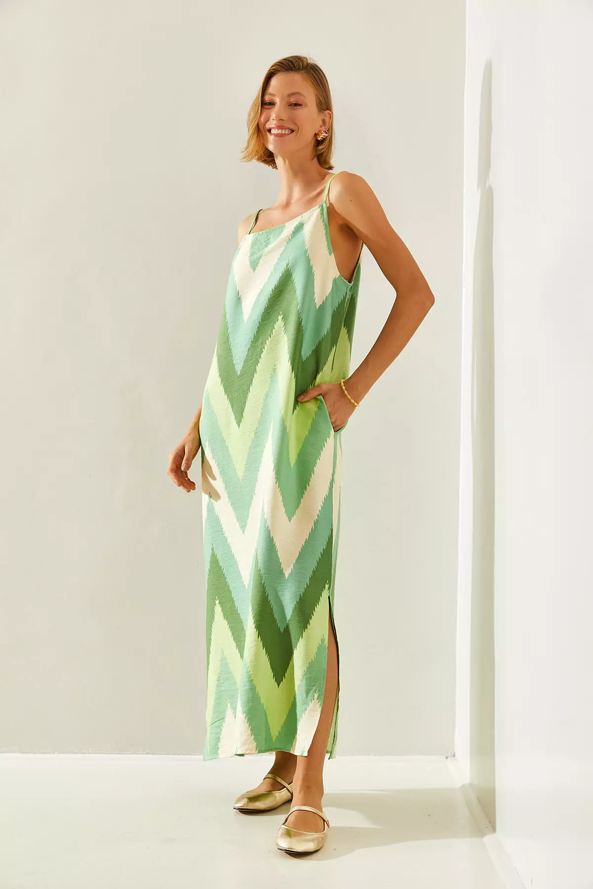 Patterned Maxi Dress