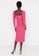 Trendyol pink Ruched Midi Dress 8100DAA71D8083GS_2