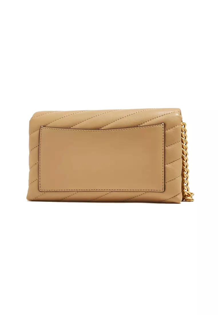 Buy Tory Burch TORY BURCH Kira Chevron Chain Wallet Desert Dune 90343