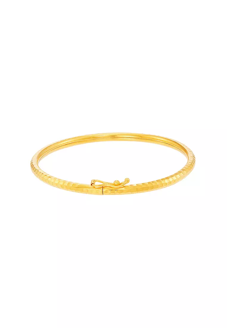 HABIB 925  Silver Bangle 203 S-TO3 DC YS