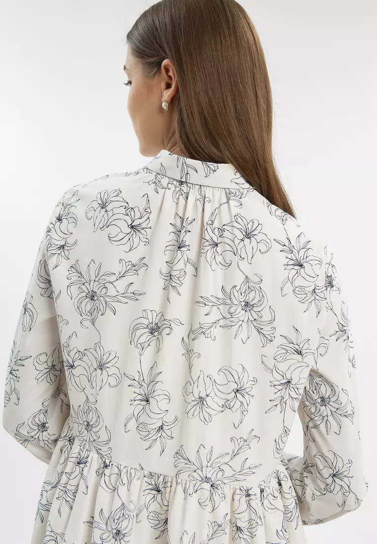 Minimal Raquelle Blouse Ivory