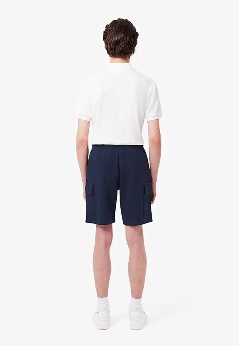 Cotton Fleece Cargo Shorts