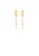 Glamorousky white 925 Sterling Silver Plated Gold Fashion Elegant Imitation Pearl Tassel Earrings 808E1AC9F2CD13GS_1