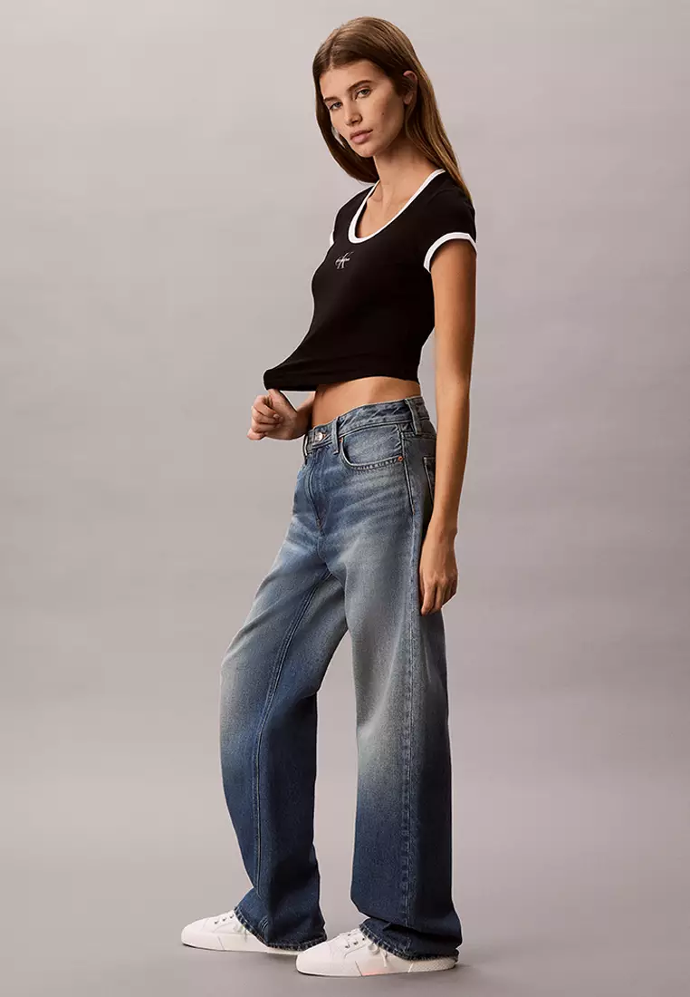 Slim Ringer T-Shirt - Calvin Klein Jeans