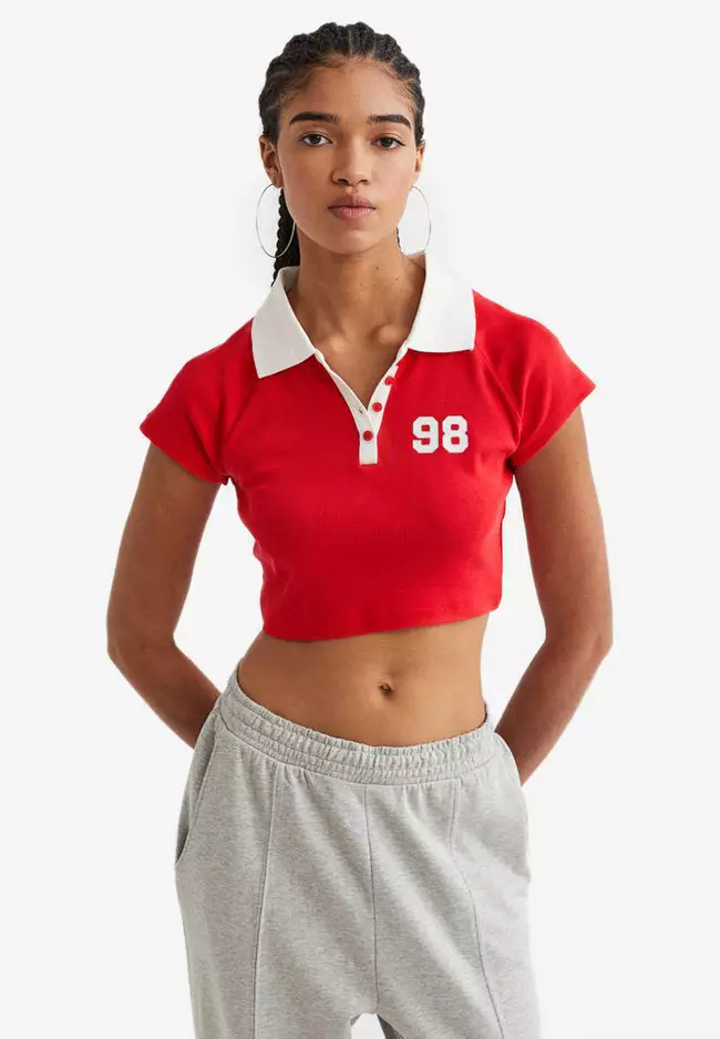 H & m women's polo clearance shirt