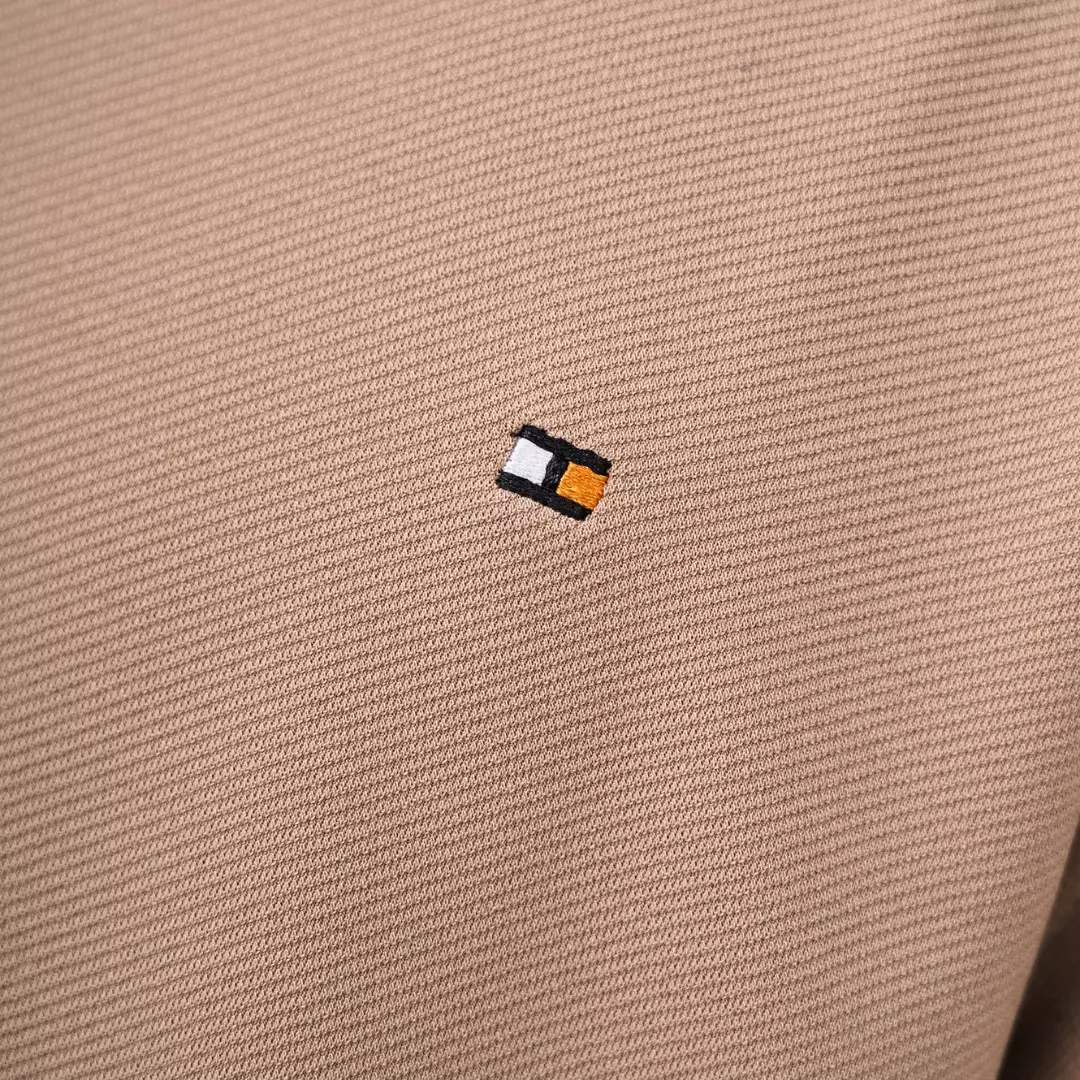 Ryusei Polo Oversize Kudo Twill Light Brown