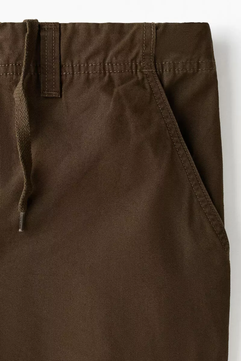 Relaxed Fit Cotton cargo trousers