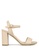Betts beige Karly Block Heel Sandals 8A24BSHCA2E9FFGS_1