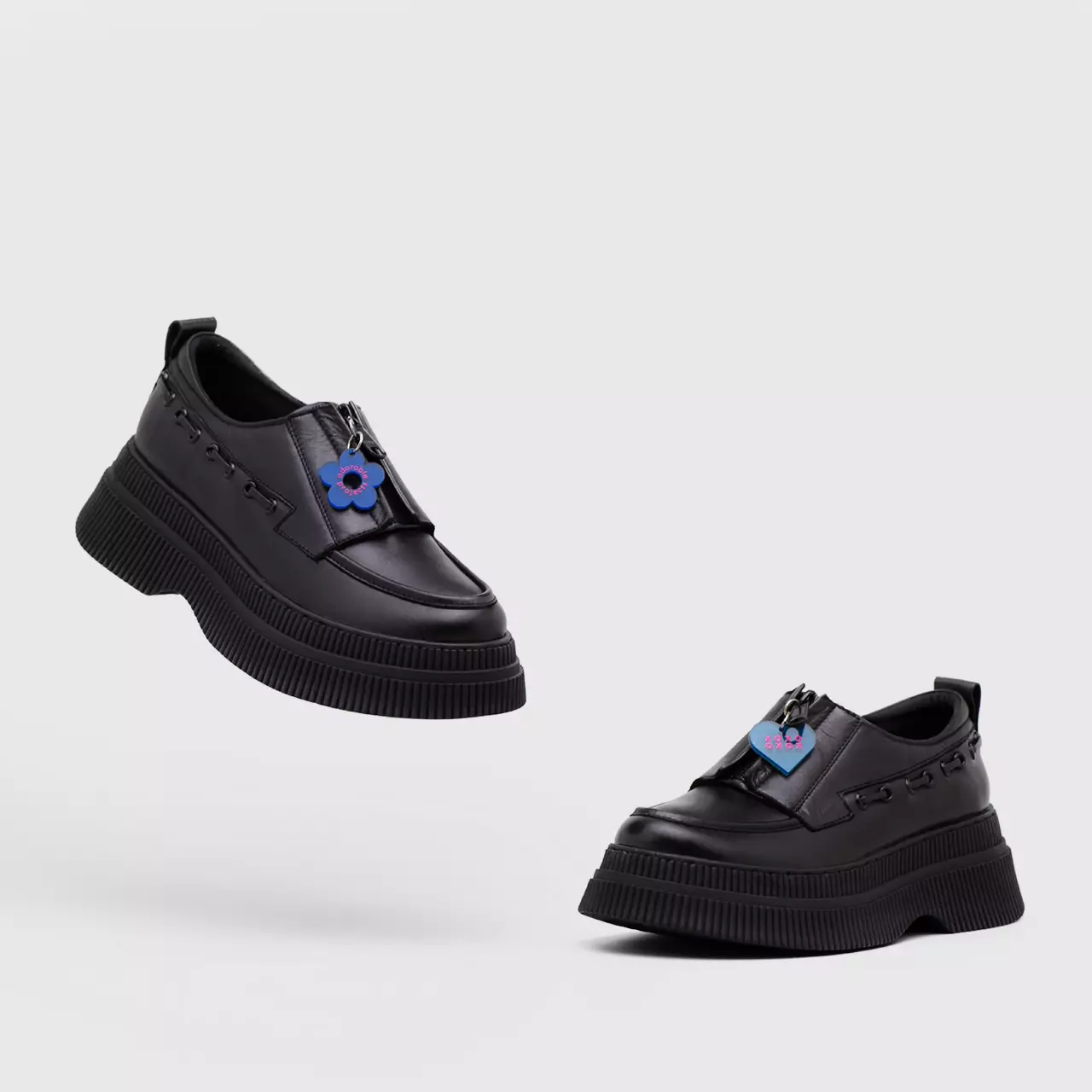 Ghatisya Oxford Genuine Leather Black
