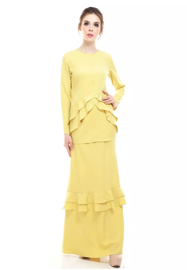 Vecona Kurung Modern in Yellow
