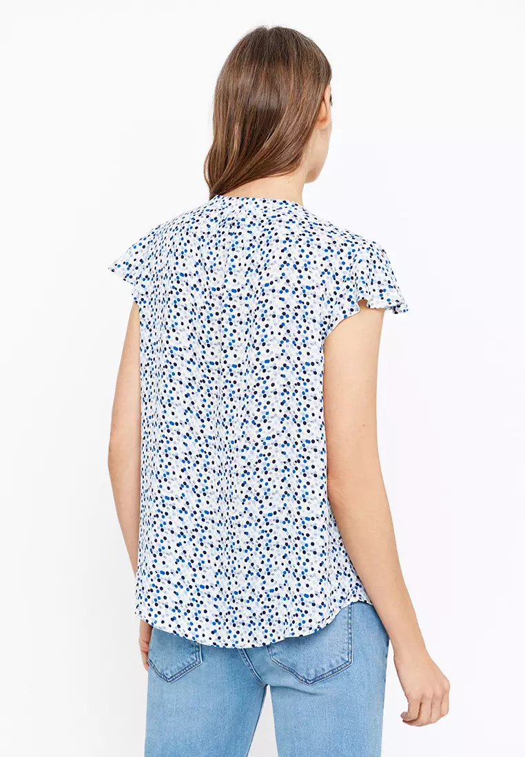 Ruffle Sleeve Blouse