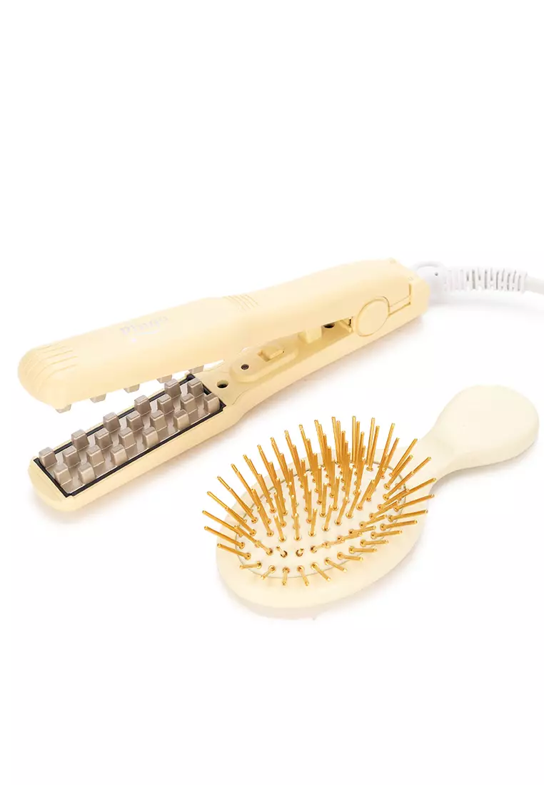 Qmini Beechwood Golden Hair Brush