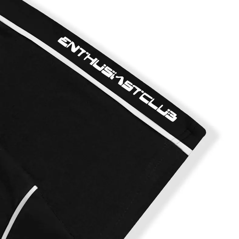 OOTDSUPPLY Oversize Polo Rugby Shirt V.4 Glisten Full Black | Kaos Polo Pria dan Wanita PSRGB-V4004