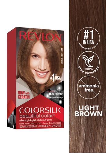 REVLON Colorsilk Beautiful Color Permanent Hair Color (Light Brown) |  ZALORA Philippines