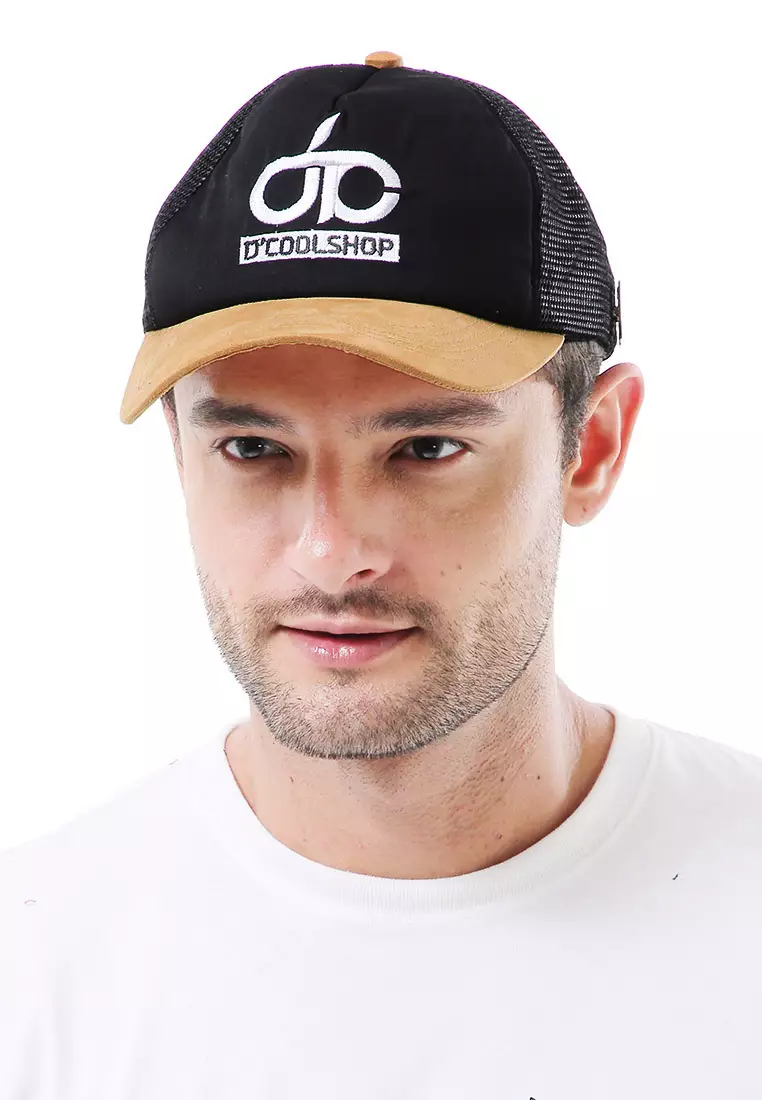 Raesan Topi Baseball Jaring Aksesoris Fashion Pria Adjustable Strap Material Polyester ORIGINAL - Black Brown