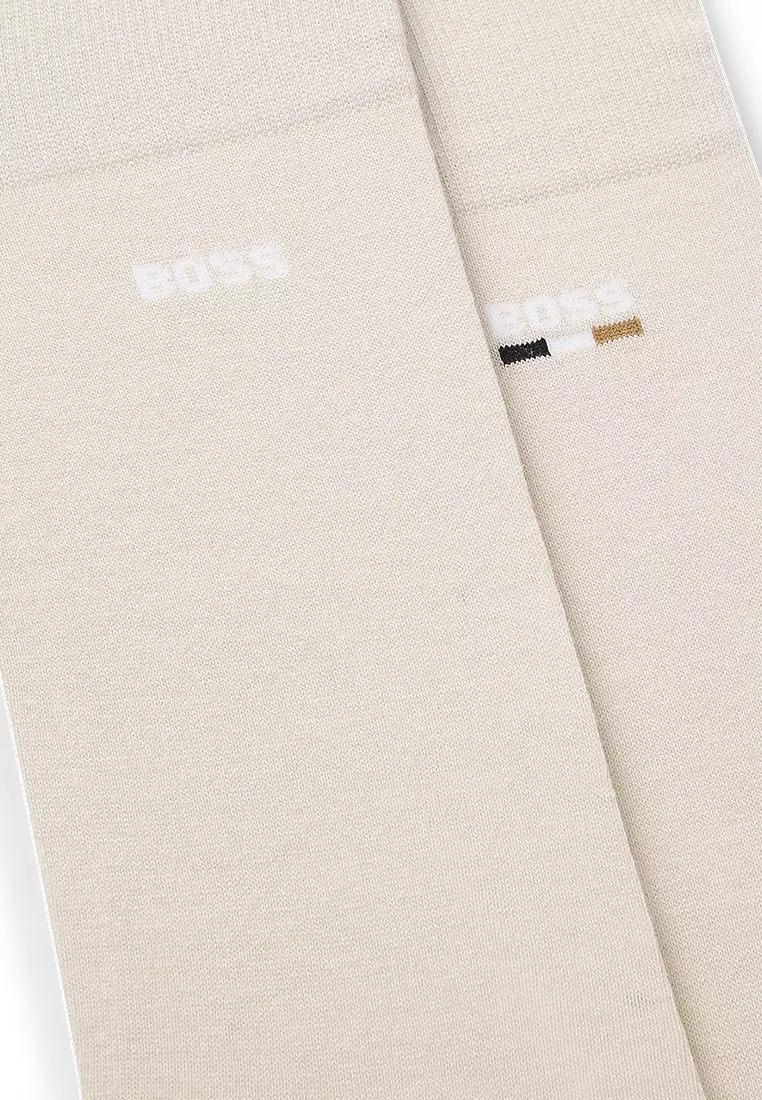 Regular Length Logo Crew Socks 2 Pack - BOSS Mainline
