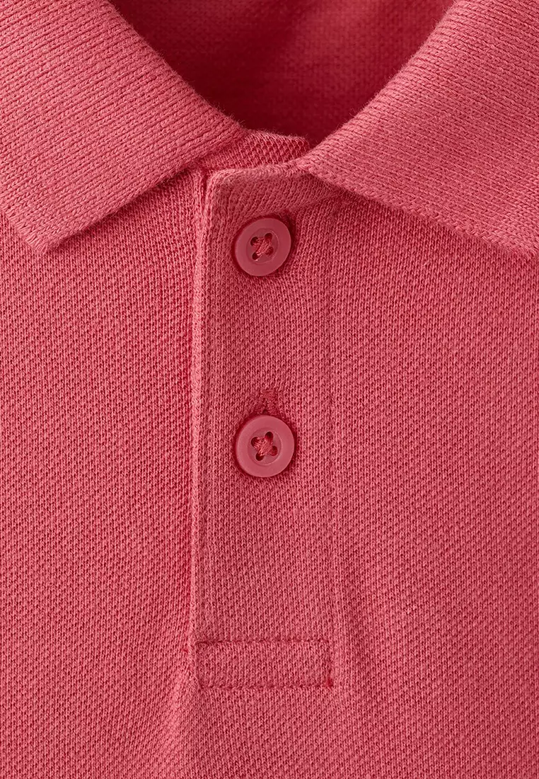 Short-Sleeved Cotton Polo Shirt