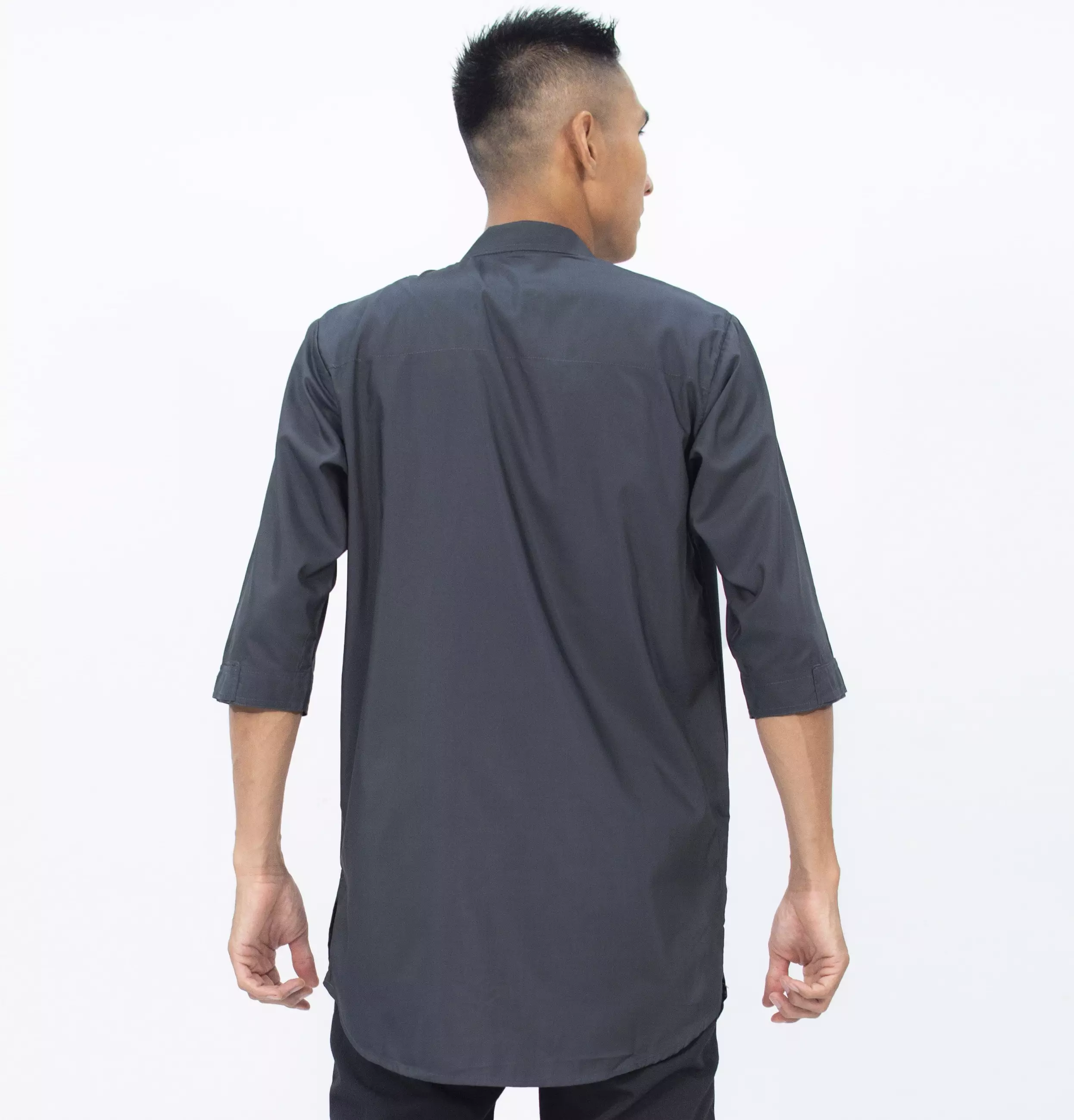 AMMAR Baju Koko Kurta Pakistan Busana Muslim Pria Fashion Muslim Pria Kurta Pria Kemeja Koko - ABU TUA