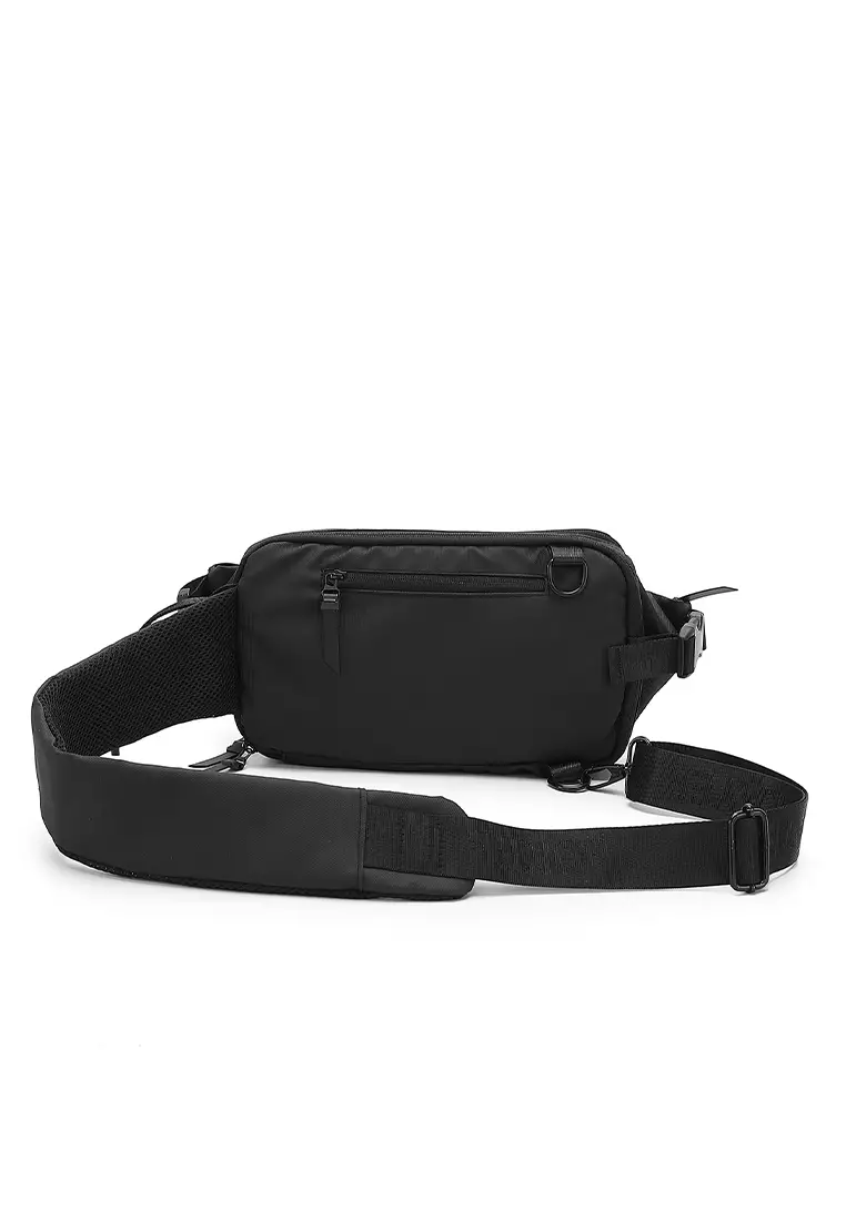 Men's Chest Bag / Sling Bag / Crossbody Bag (Tas Dada / Tas Selempang Pria) - Hitam