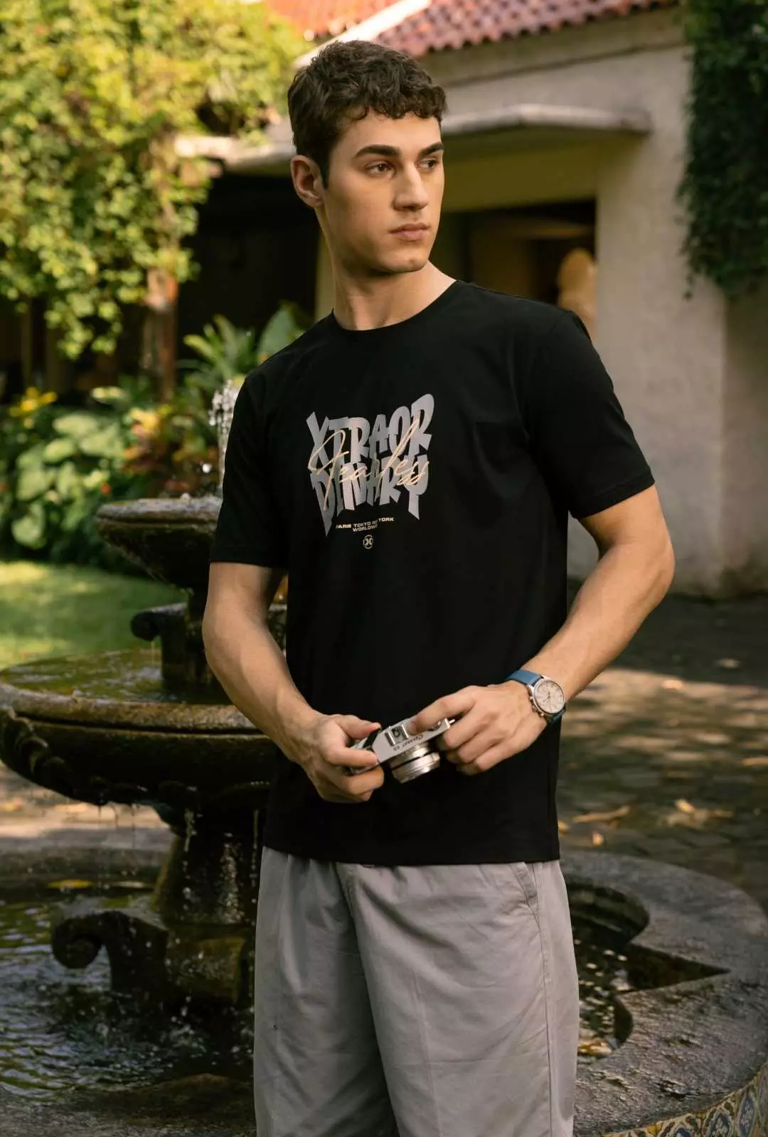 XTRAORDINARY T-Shirt Cotton Spandex Pria 48091