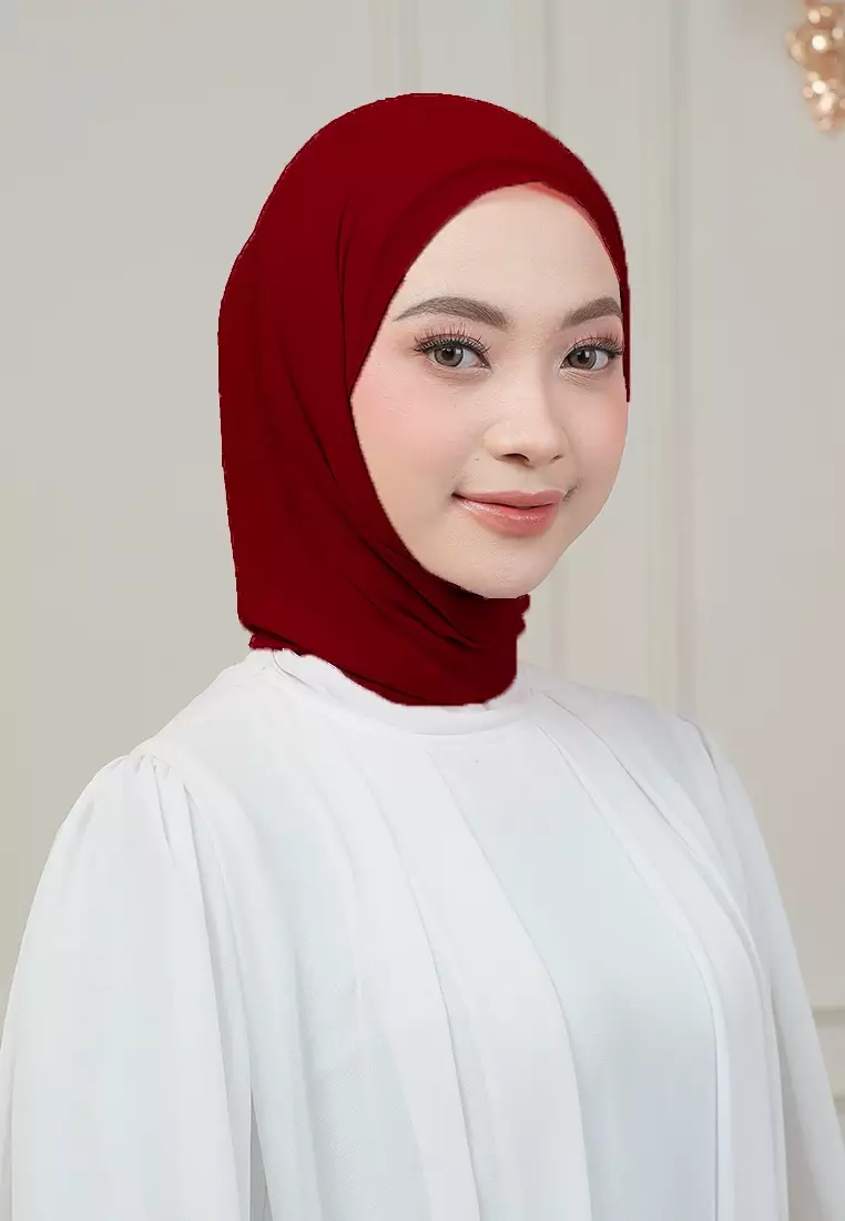 HIJAB INSTAN MAGNET SYIFA - MAROON