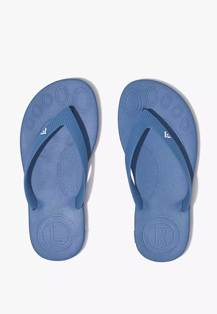 Discount on Fitflop  shoes - SKU: Iqushion Kids Ergonomic Flip-Flops Rocket Blue