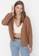 Trendyol brown Relaxed Fit Cardigan BB9B3AAC9D5B5AGS_4