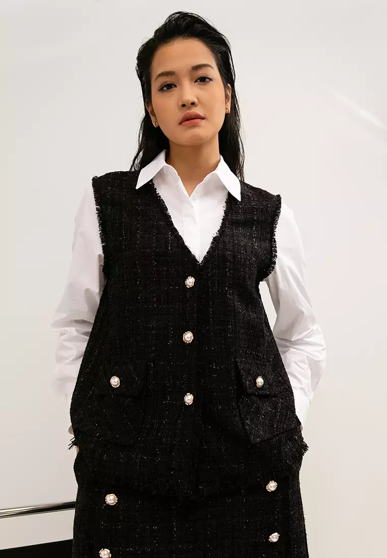Womens tweed clearance vests