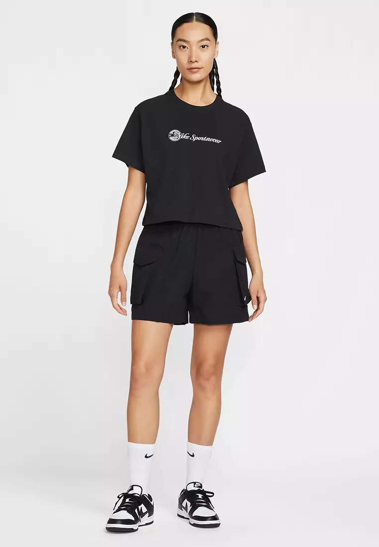 Sportswear Club Loose Cropped T-Shirt