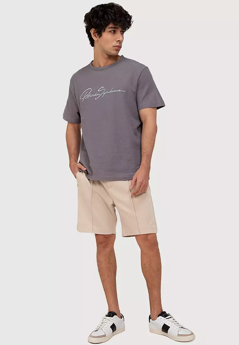 Mens slim fit jersey shorts top