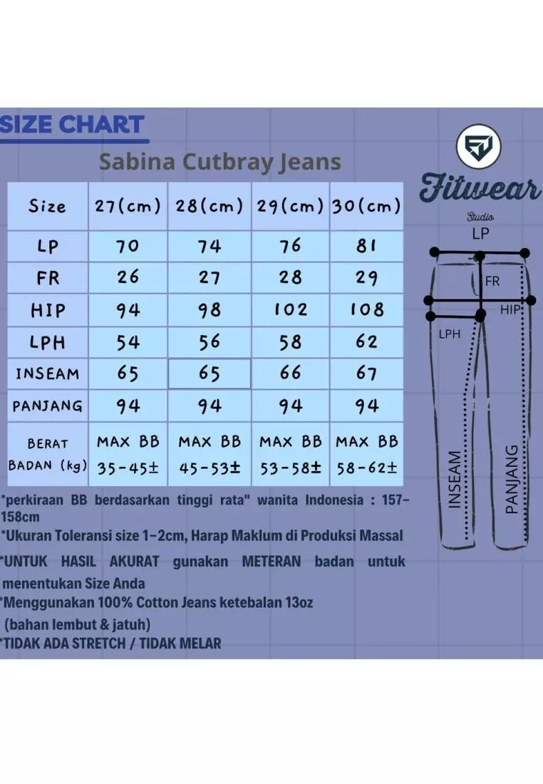 Fitwear Studio - Cutbray Jeans Sabina Basic SNOW - BLUE SNOW