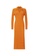 French Connection orange Reina Ribbed Jersey Midi Dress C6823AAB986CCAGS_4