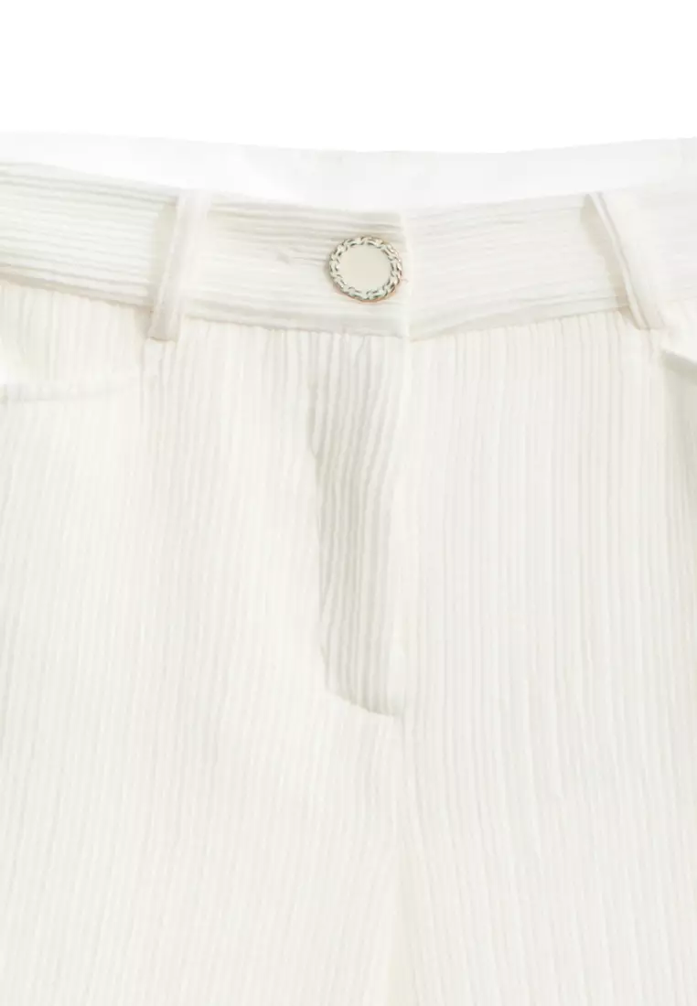 Wide Leg White Pants