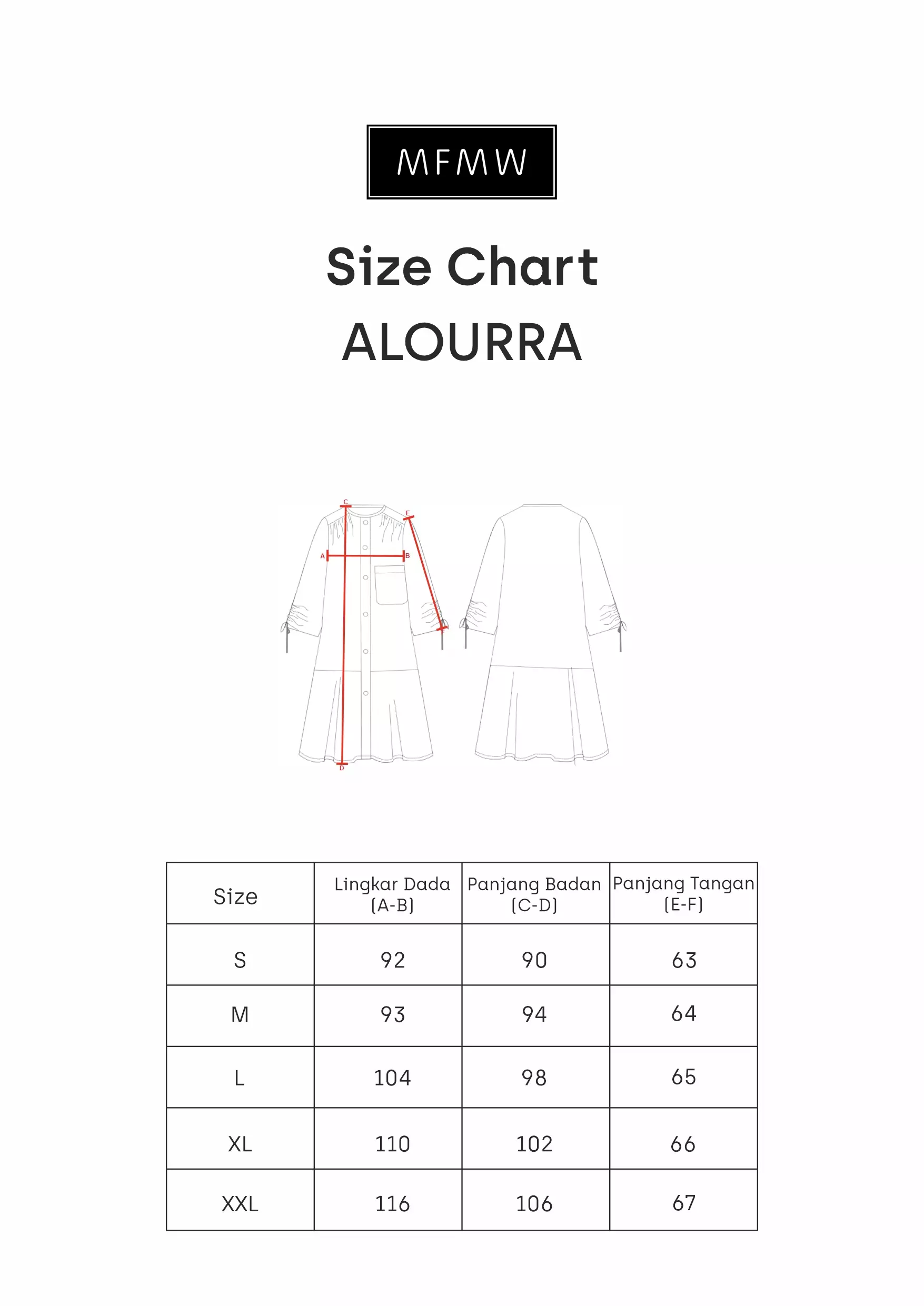 MFMW Alourra Tunik Light blue Motif Kotak