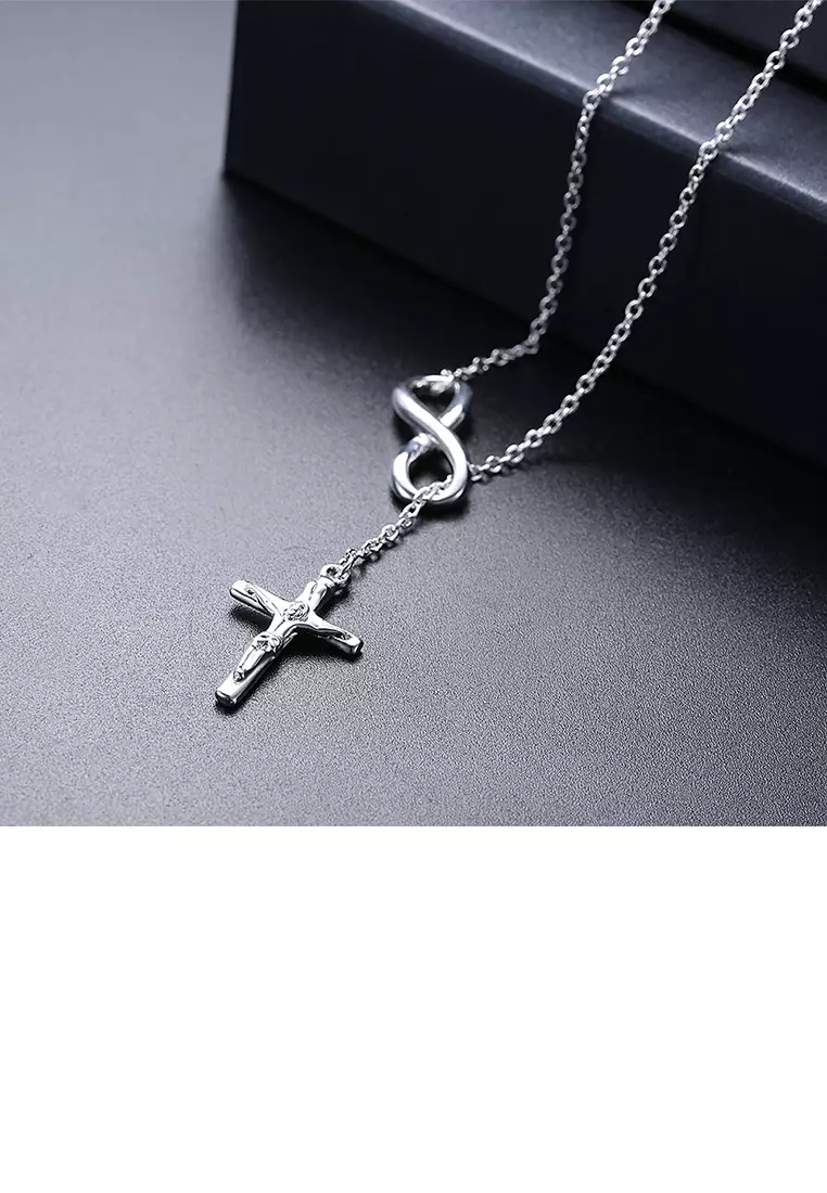 Cheap silver cross necklace online