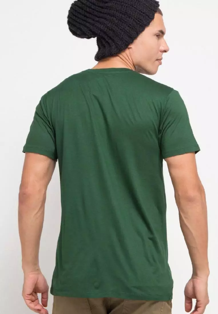 MTG64 just katakana kaos pria simple jepang unisex hijau