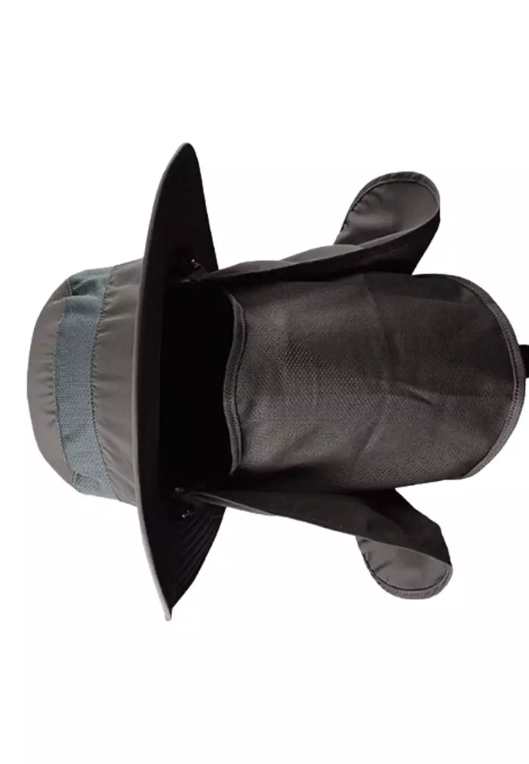 Topi Rimba Outdoor Bucket Hat Nylon Anti UV ORIGINAL - Gray