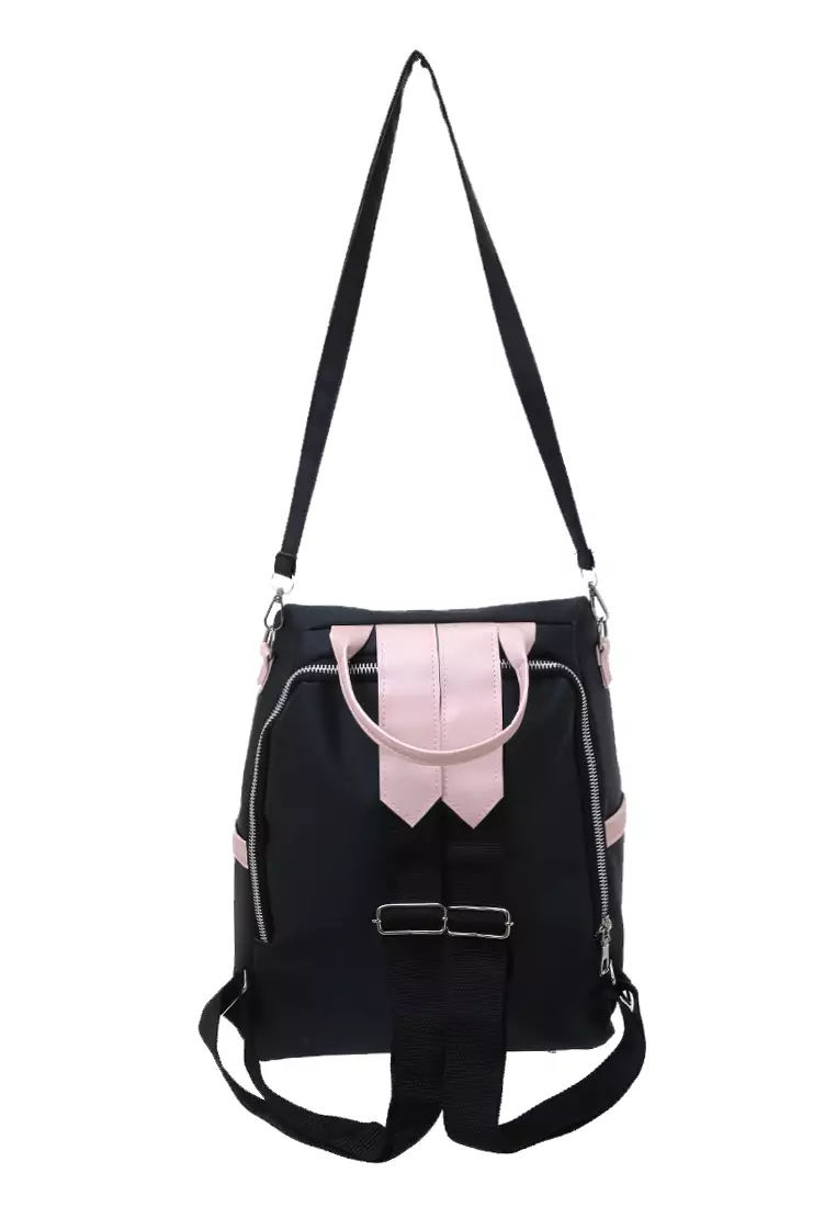 Kaila Tas Ransel Wanita Design Simple Backpack Premium Quality - Black