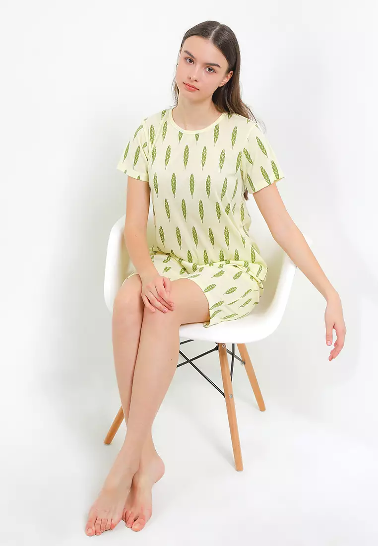 Pyjama Pijama Baju Tidur Short Sleeve Short Pants Sleepwear