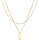 ELLI GERMANY gold Necklace Layer Rectangle Pendant Twisted Basic Minimalist Trend Gold Plated CA0E2AC563ED47GS_5