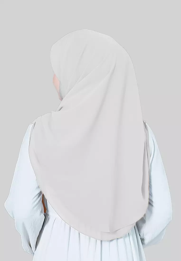 HIJAB INSTAN IRISH - SILVER GREY