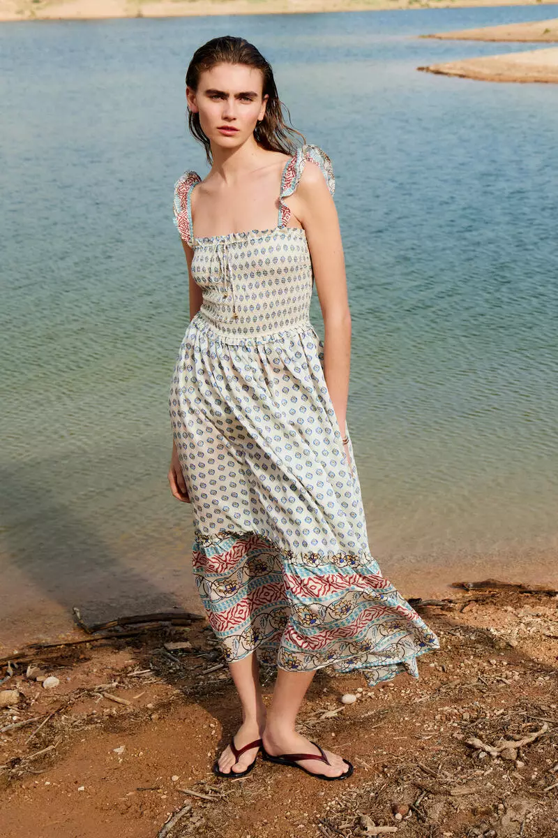 flare mini dress with sleeves Navy Blue Warm Cotton Waffle Fit and Flare Short Dress Custom Size (Free) / Regular (5'2