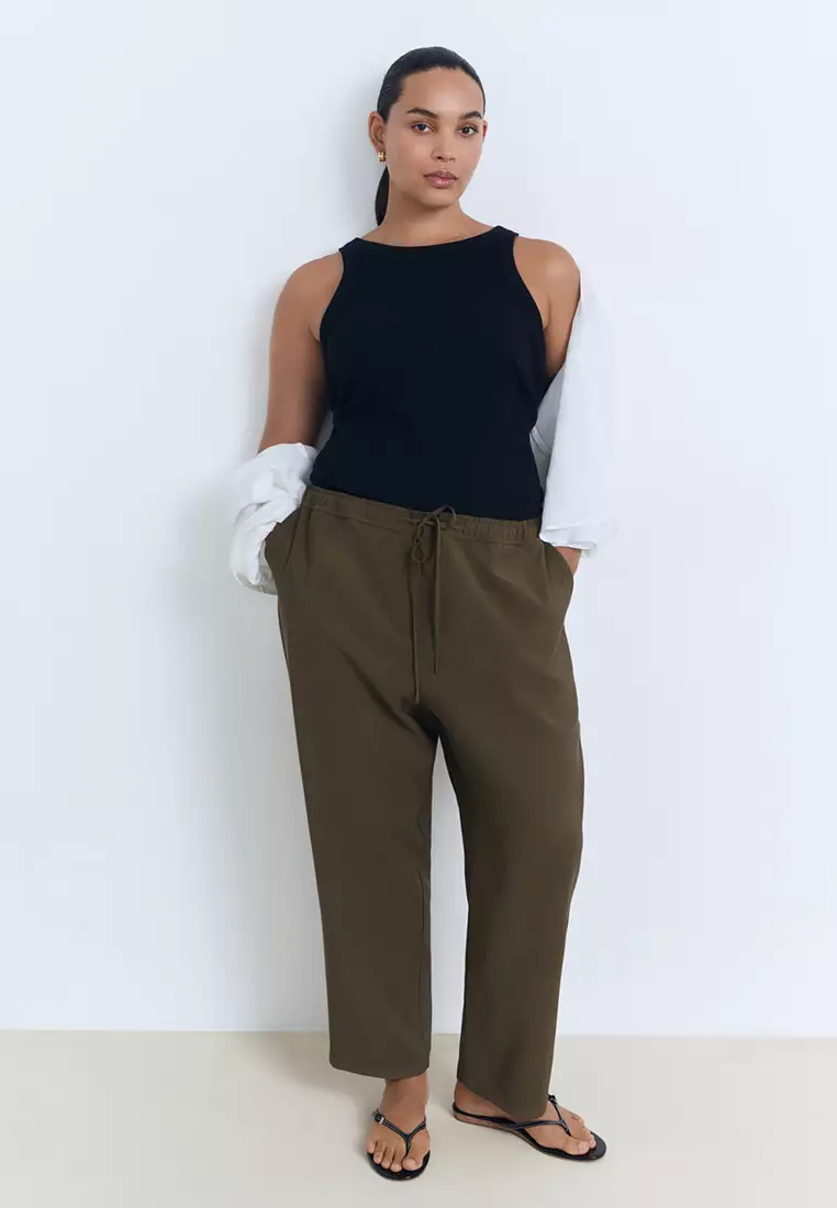 Drawstring Flowy Trousers