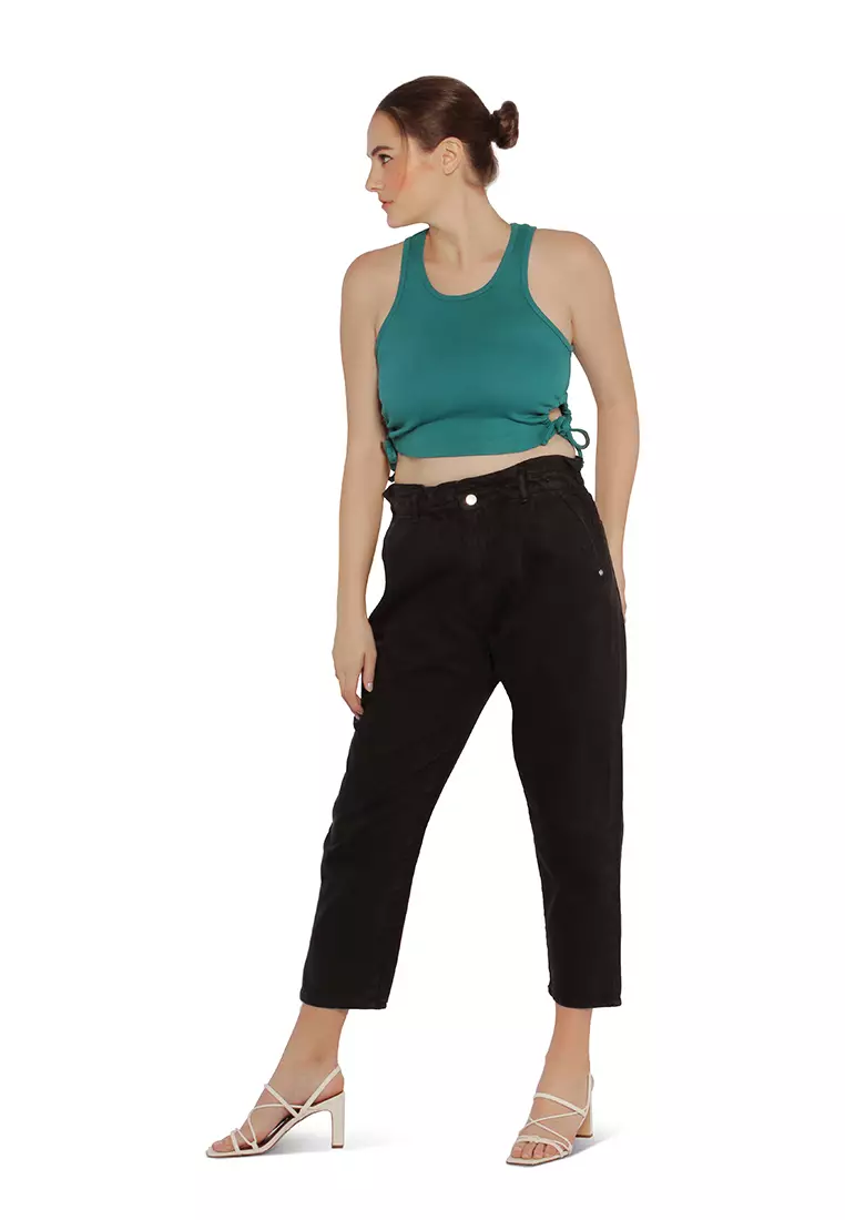 Kantong Kertas Hitam Celana Pinggang