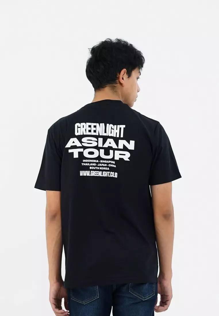 Greenlight Men's T-Shirt Short Sleeve Regular Fit Cotton Logo Script Gino C081224