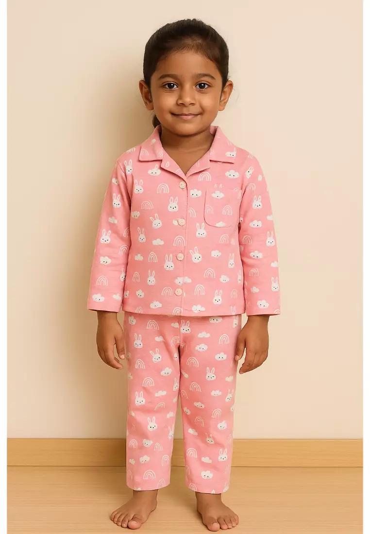 Baby and Kids Pajama Nightsuit Set- Cutey Bunny